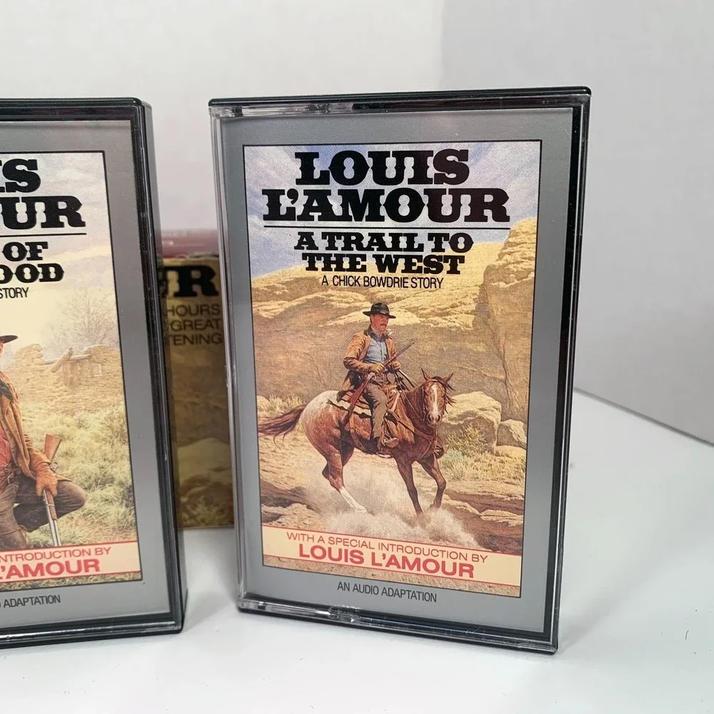 Louis L'Amour - The Chick Bowdrie Box Set Audio Book 3 Cassette Tapes‎